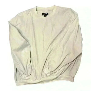 Top Flite NWT Men’s Golf Long Sleeve Cream Crewneck Pullover, XL